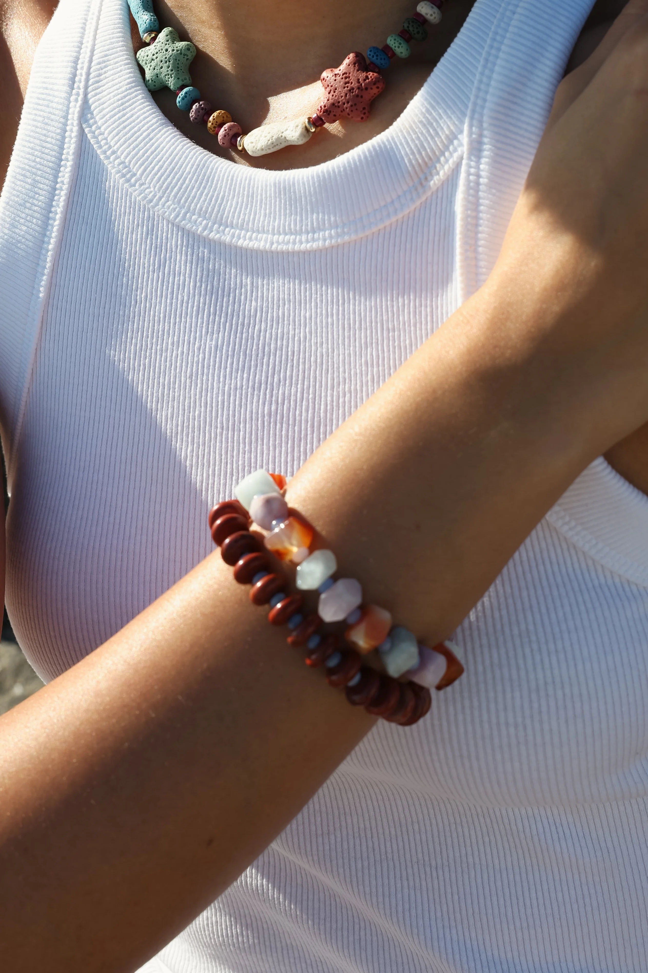 Gemstone Stretch Bracelet Set - Image 5