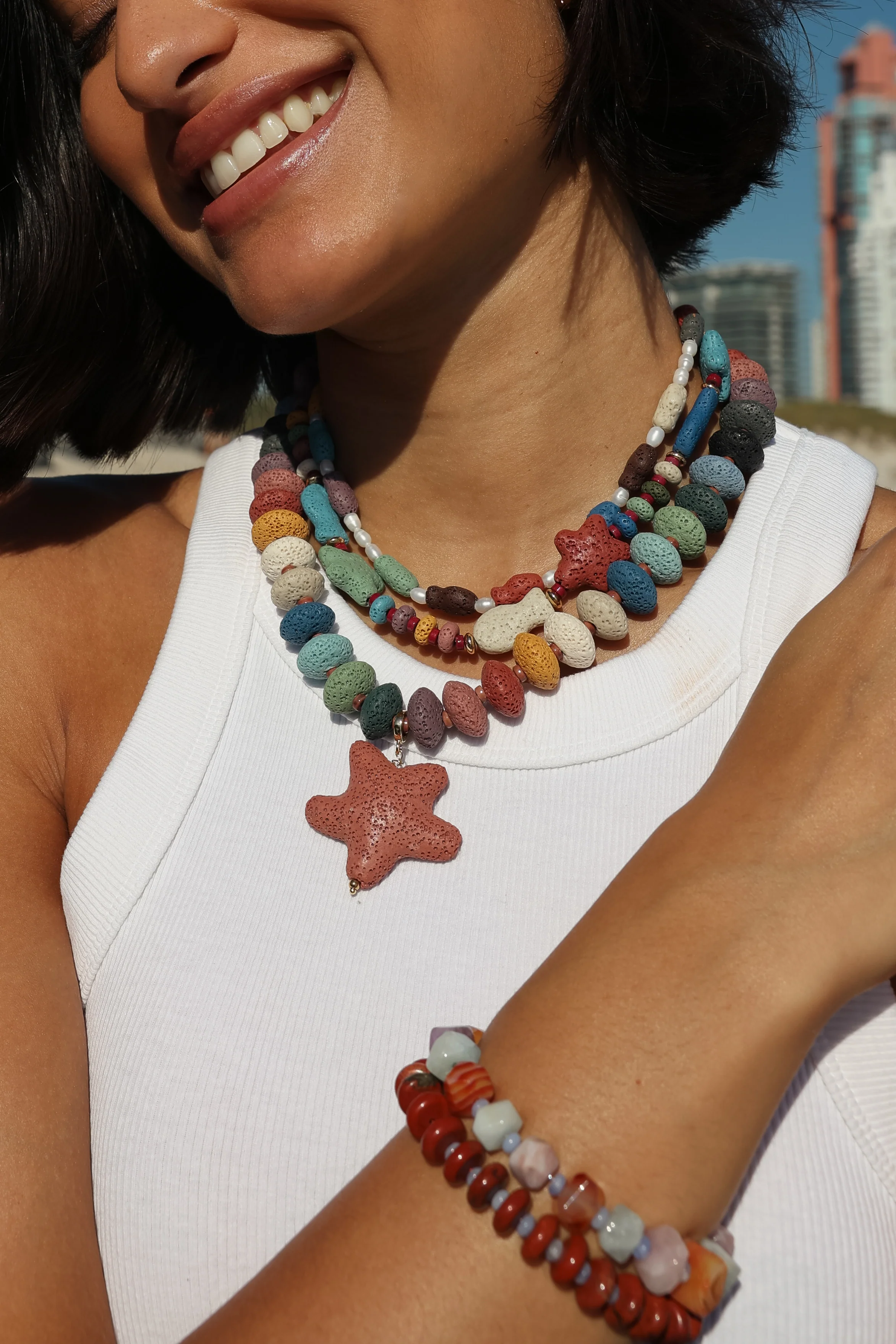 Lava Fish & Pearl Choker - Image 3