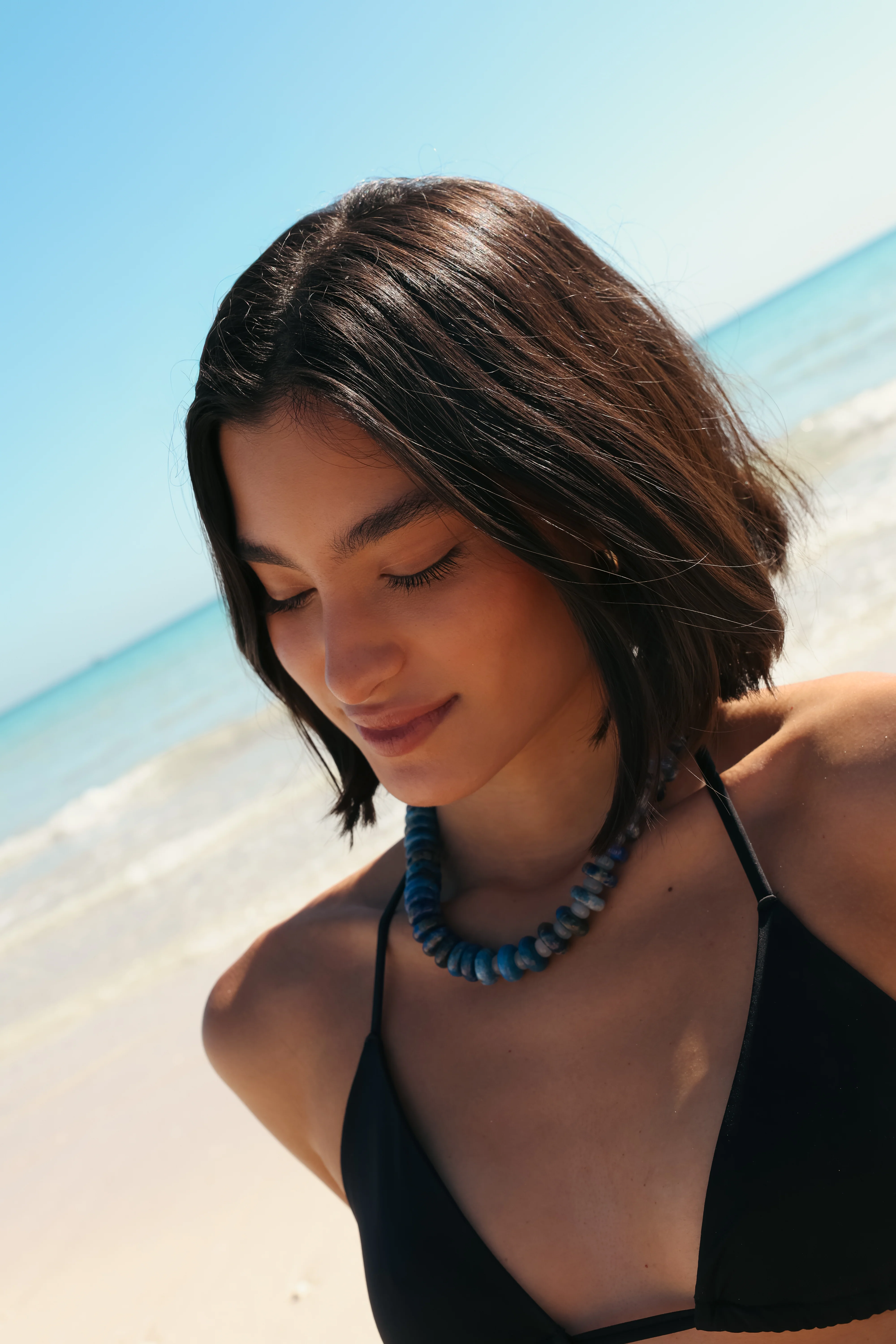 Navy Gemstone Choker - Image 2