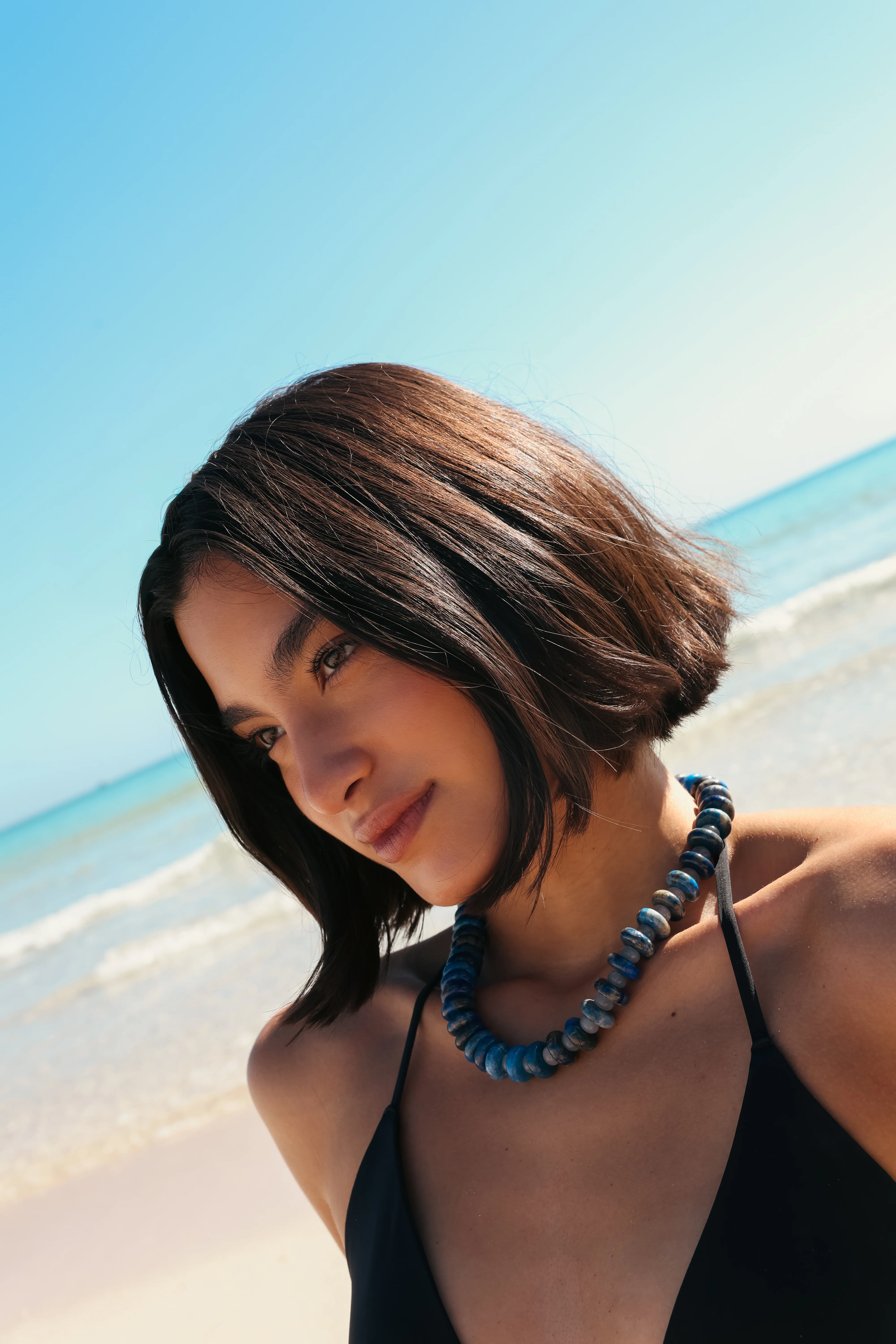 Navy Gemstone Choker - Image 3