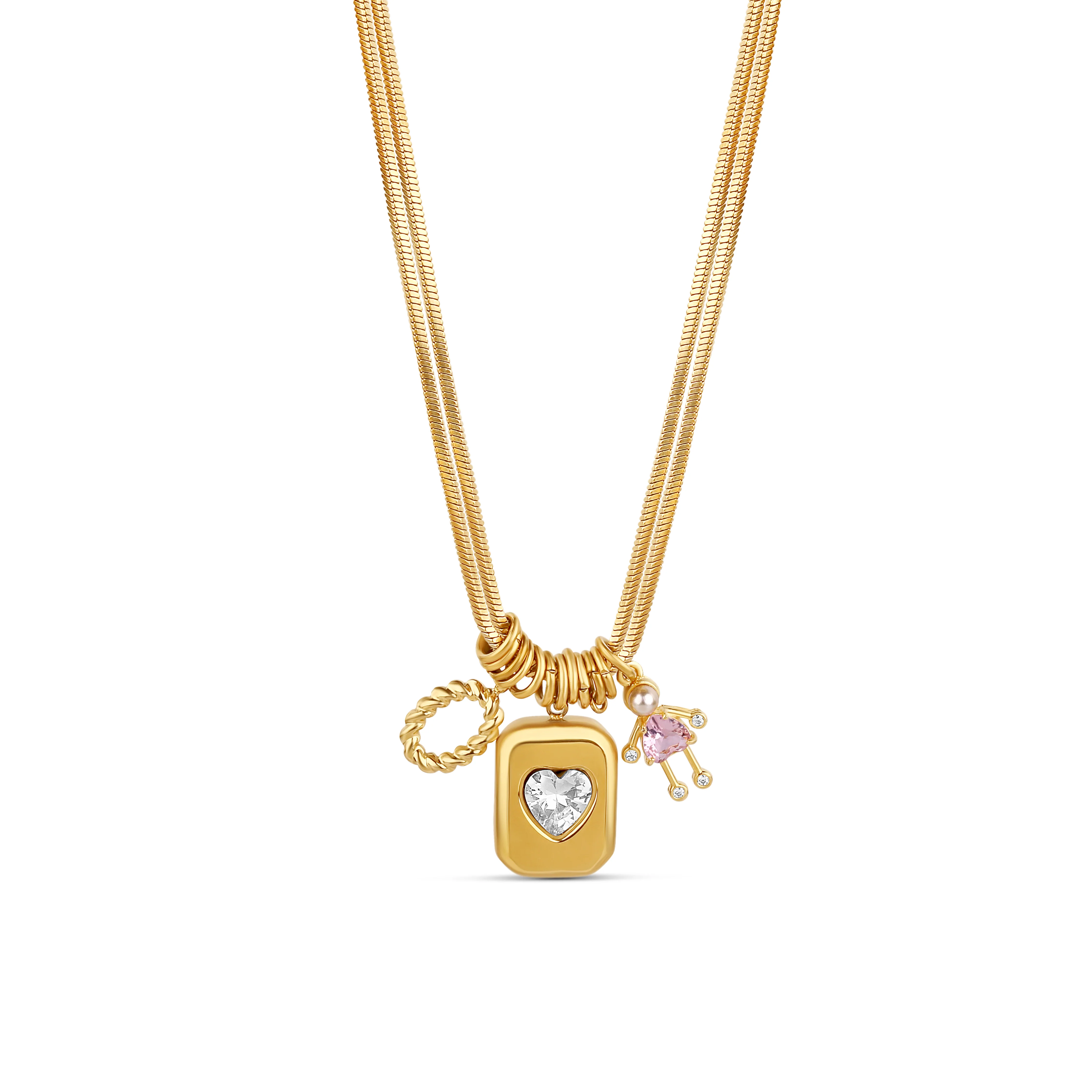 The Personalized Heart Charm Necklace - Image 3