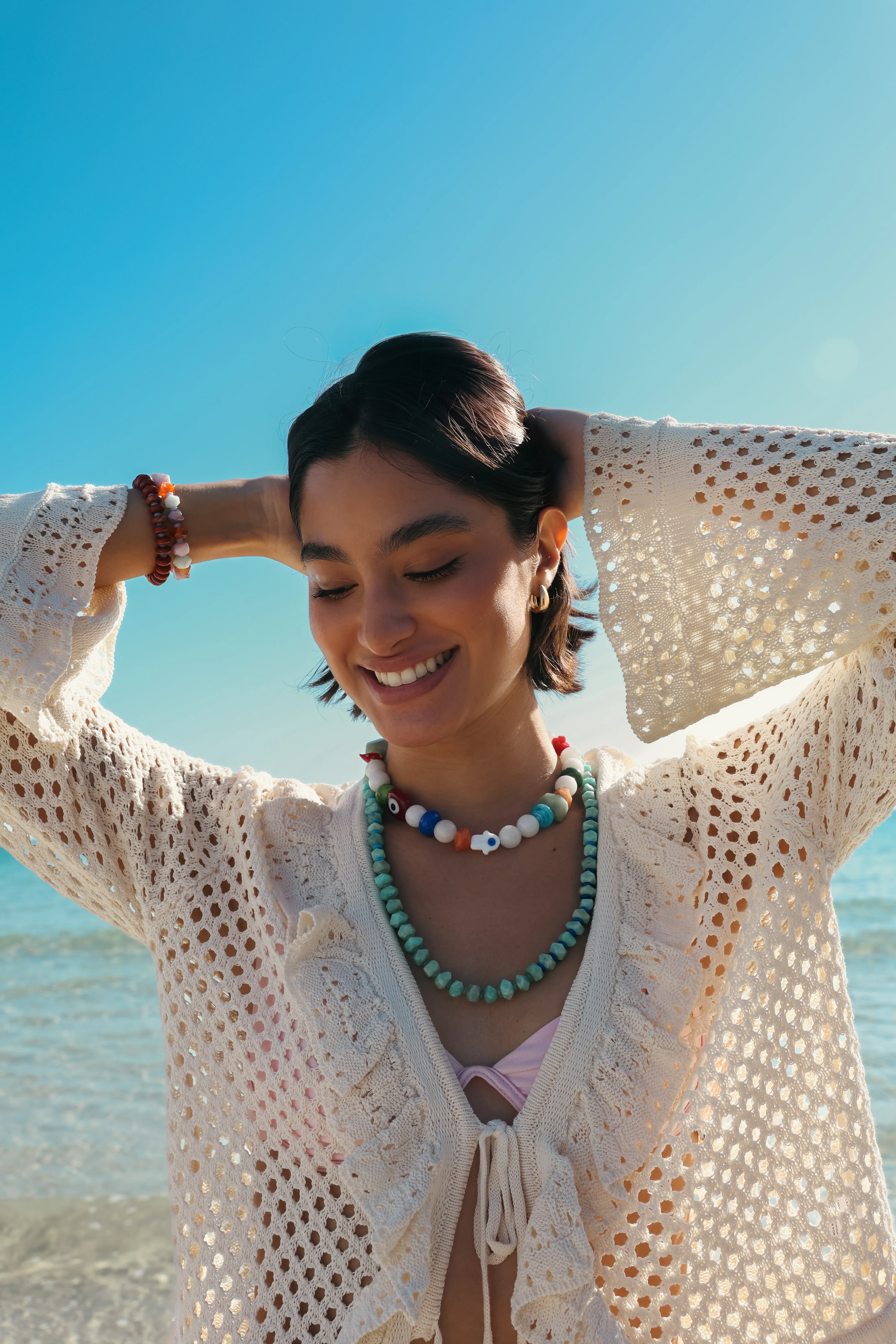 Vibrant Charm Bead Necklace - Image 5